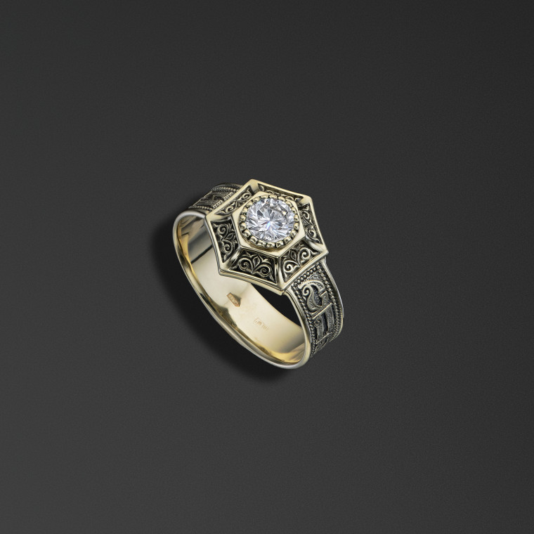 Protective signet ring bearing the words of the ‘Save and Protect’ prayer