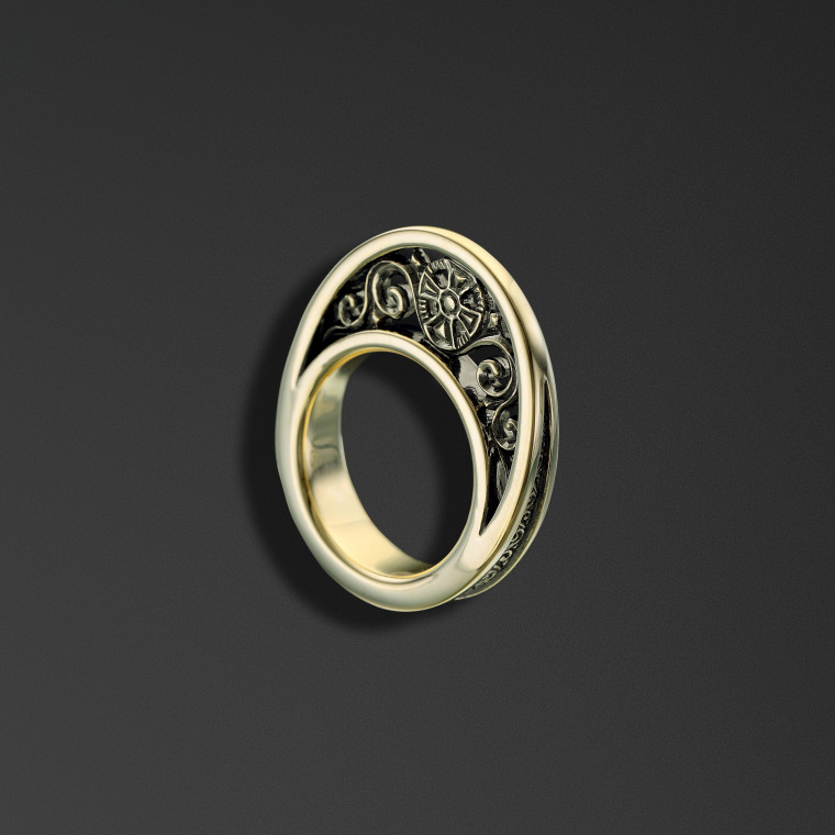 Ring with Novgorod Motif