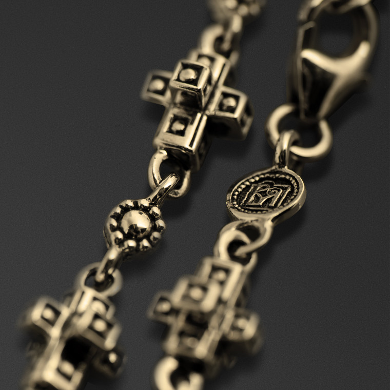Greek Cross Bracelet