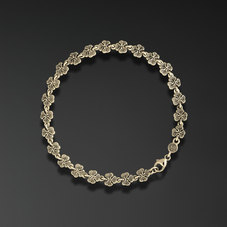 Trefoil Bracelet, thin