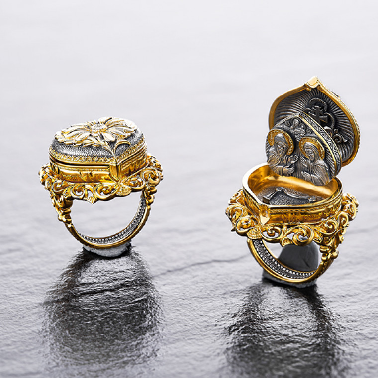 Peter and Fevronia Folding Ring
