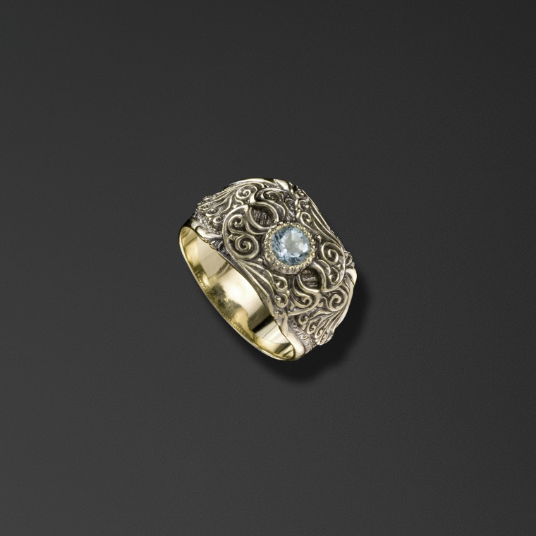 Protective signet ring bearing the words ‘Save and Protect’