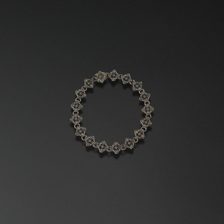 “Floral” chain bracelet