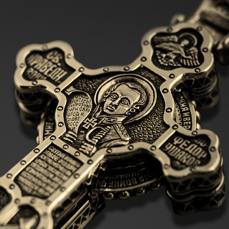 Warrior Saint Fedor Ushakov Rosary Cross