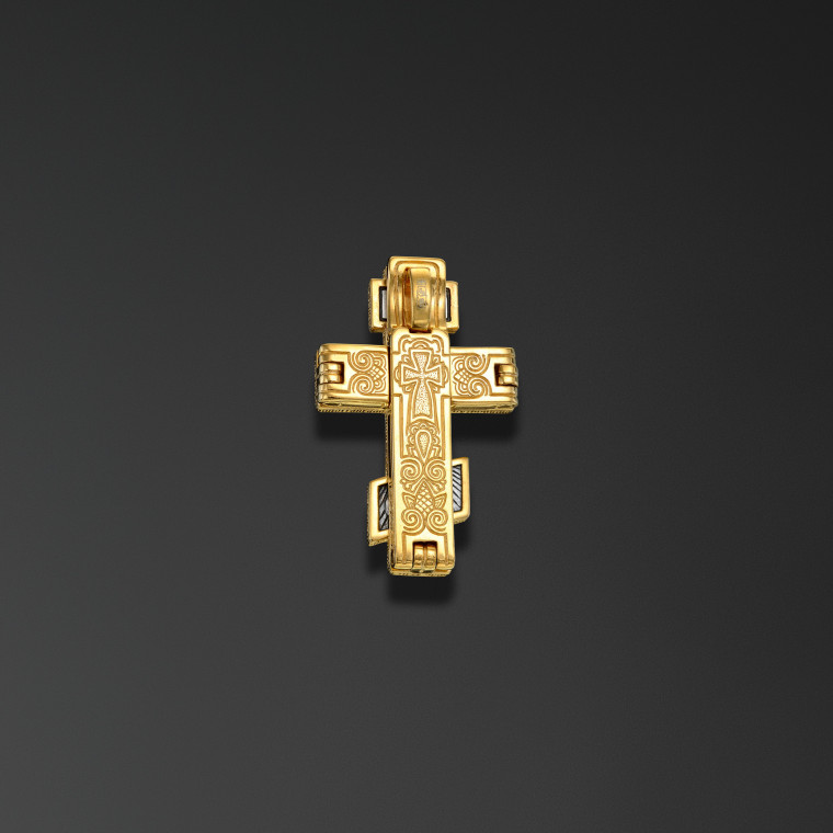 Archangel Michael reliquary cross