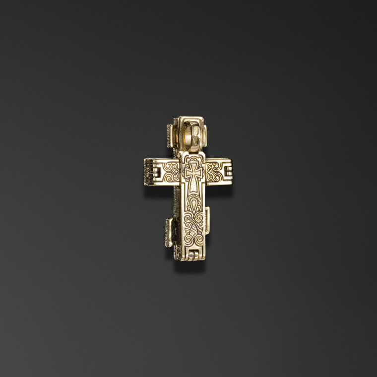 Archangel Michael reliquary cross