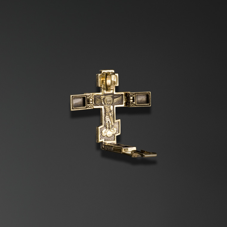 Archangel Michael reliquary cross