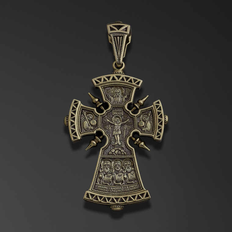 Псковский крест «Три святителя»